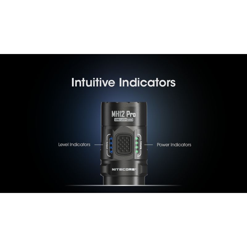Torcia ricaricabile USB-C Nitecore MH12 Pro 3300 Lumen alta luminosità per avventure all'aperto distanza del raggio 505m escursioni notturne e preparazione per emergenze