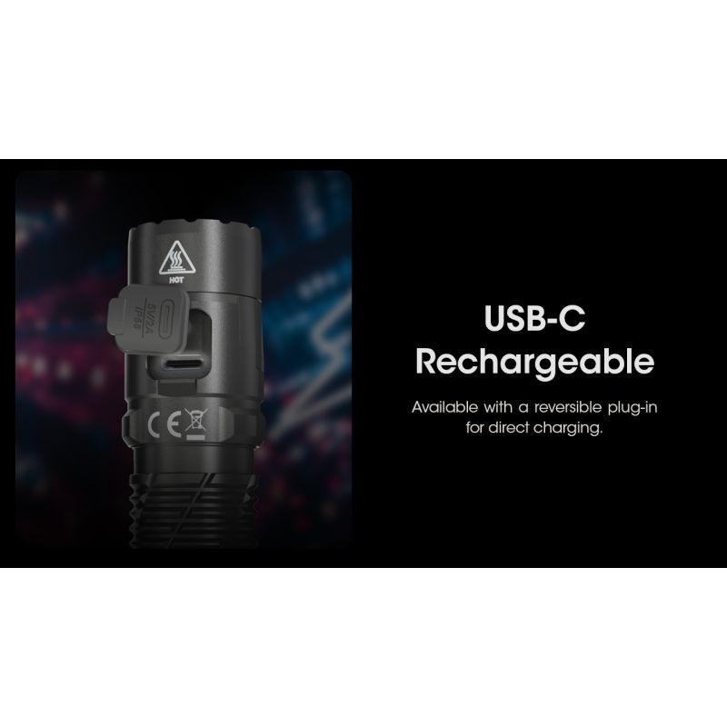 Torcia ricaricabile USB-C Nitecore MH12 Pro 3300 Lumen alta luminosità per avventure all'aperto distanza del raggio 505m escursioni notturne e preparazione per emergenze