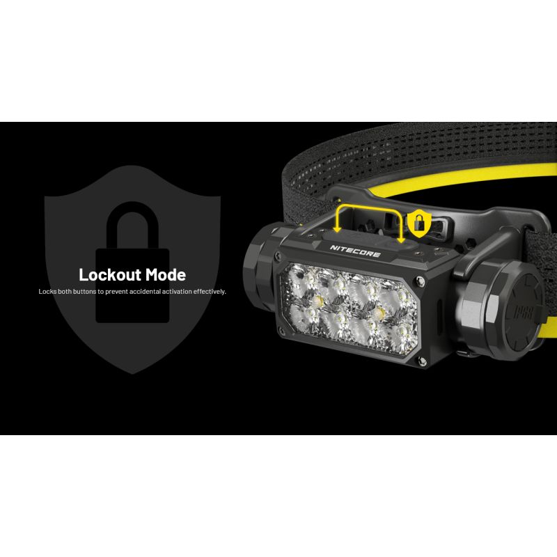 NITECORE HC65 UHE Lampada Frontale Ricaricabile USB-C 2000 Lumen per Illuminazione Outdoor Campeggio ed Escursionismo Lunga Durata Batteria e Design Leggero per Avventure