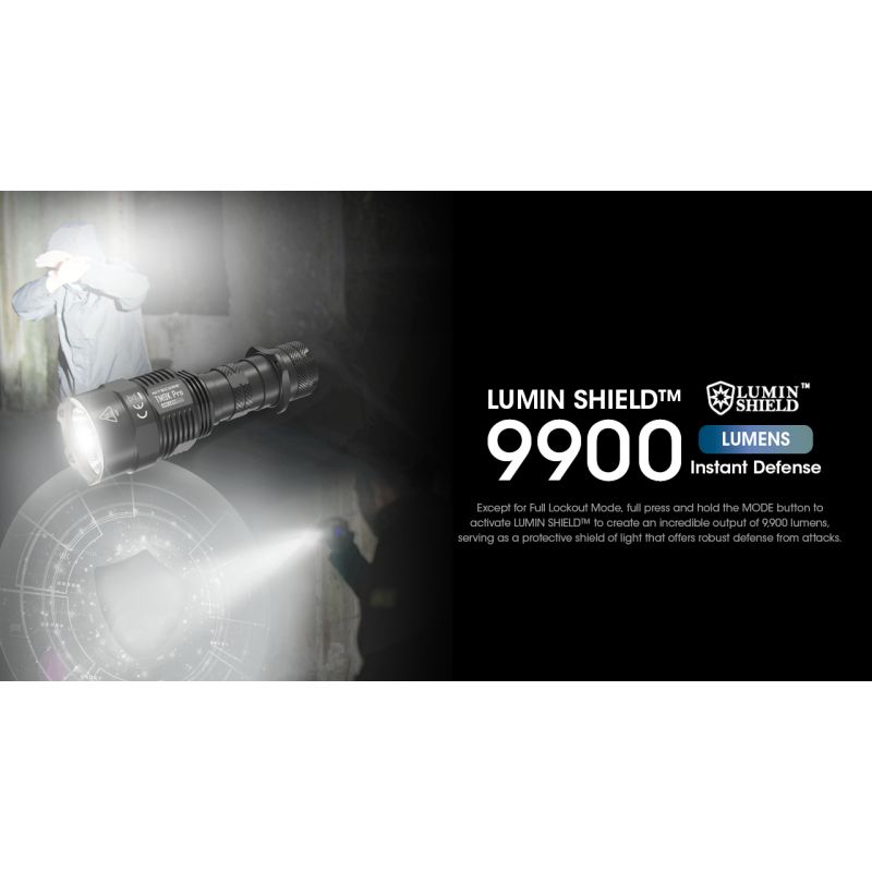 Torcia Nitecore TM9K PRO 9900 lumen ricarica USB-C torcia per ricerca e salvataggio con raggio 510 metri torcia leggera e durevole ideale per avventura e forze dell'ordine