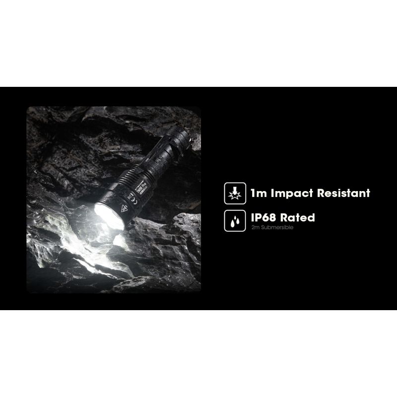 Torcia Nitecore TM9K PRO 9900 lumen ricarica USB-C torcia per ricerca e salvataggio con raggio 510 metri torcia leggera e durevole ideale per avventura e forze dell'ordine