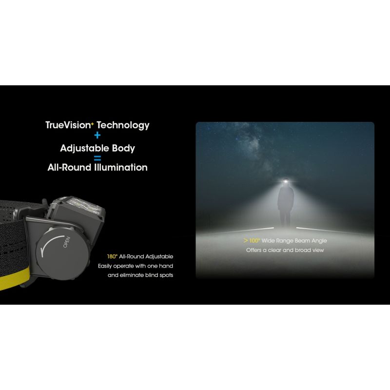Scopri la Nitecore HC60 UHE lampada frontale ricaricabile 1600 lumen per campeggio ed escursionismo design robusto batteria di lunga autonomia per illuminazione outdoor di sicurezza e avventure