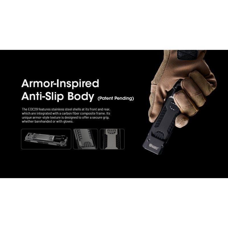 NITECORE EDC29 Torcia Portatile 6500 Lumen Ricaricabile USB-C con Visibilità a Lungo Raggio Livelli di Luminosità Regolabili per Avventure all'Aperto e Uso Urbano Affidabile e Versatile