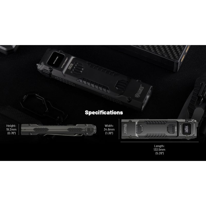 NITECORE EDC29 Torcia Portatile 6500 Lumen Ricaricabile USB-C con Visibilità a Lungo Raggio Livelli di Luminosità Regolabili per Avventure all'Aperto e Uso Urbano Affidabile e Versatile