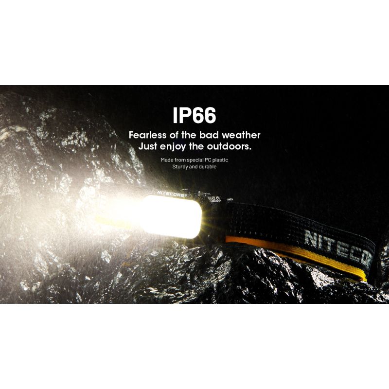 Lampada Frontale NITECORE NU25 MCT 400 Lumen ricaricabile USB-C luce rossa design compatto per appassionati di outdoor illuminazione versatile e visibilità ottimale