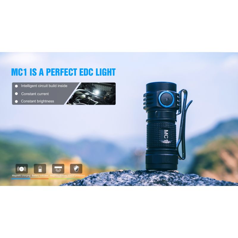 TrustFire MC1 Baton XP-L HI torcia LED 1000 lumen ultraleggera mini EDC con ricarica magnetica ideale per uso quotidiano e outdoor shopping ads portatile e compatta