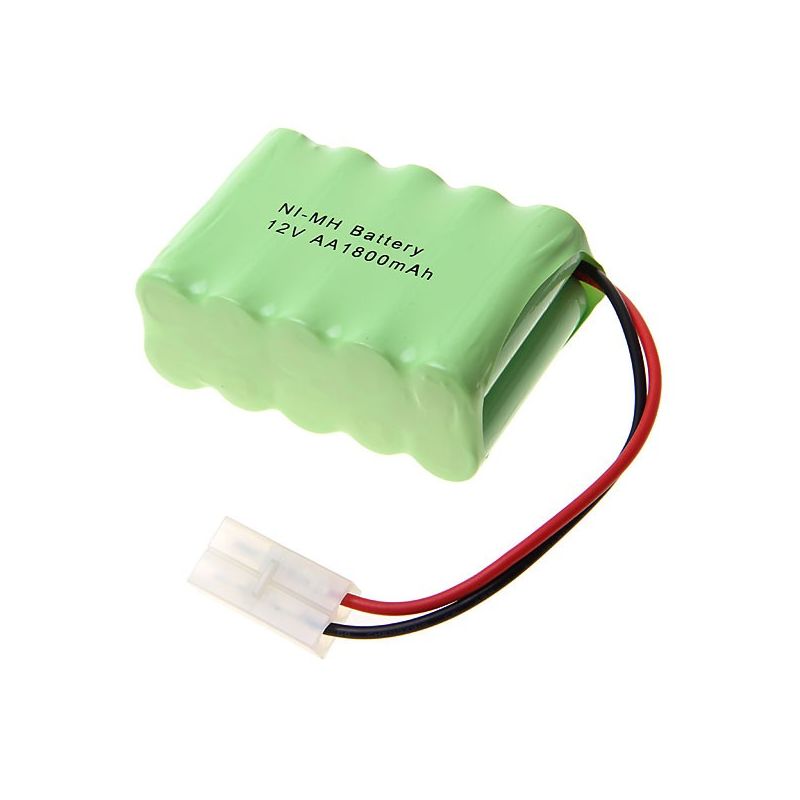 Batteria ricaricabile Ni-MH AA 12V 1800mAh per robot aspirapolvere con Big White Plug