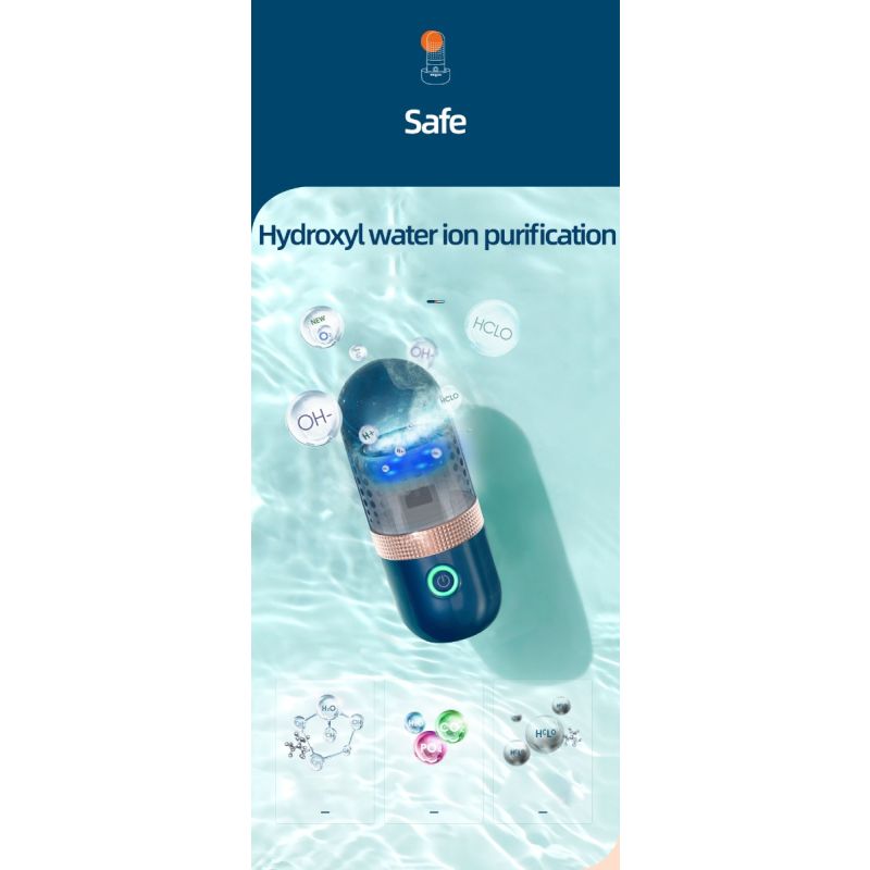 Donlim Disinfettante Verdure Lavastoviglie Lavaggio Capsule Dispositivo Cucina per Sicurezza Alimentare Rimozione Pesticidi Sanificazione Salute Design Intuitivo e Batteria Ricaricabile