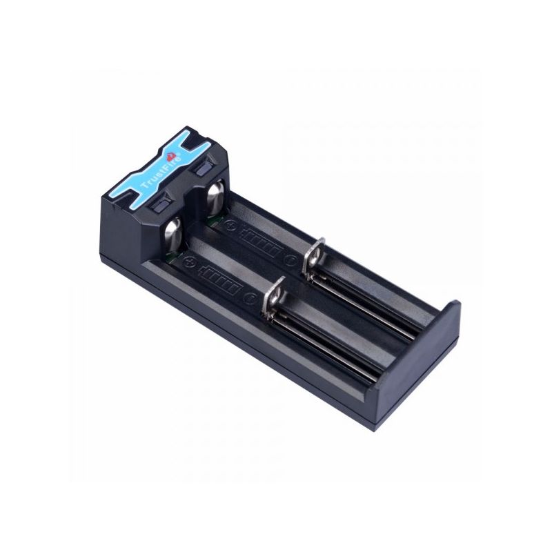 Caricabatterie TrustFire TR-016 Micro USB caricatore compatto con ricarica a tre stadi doppie slot e identificazione intelligente per batterie ricaricabili e prestazioni ottimali