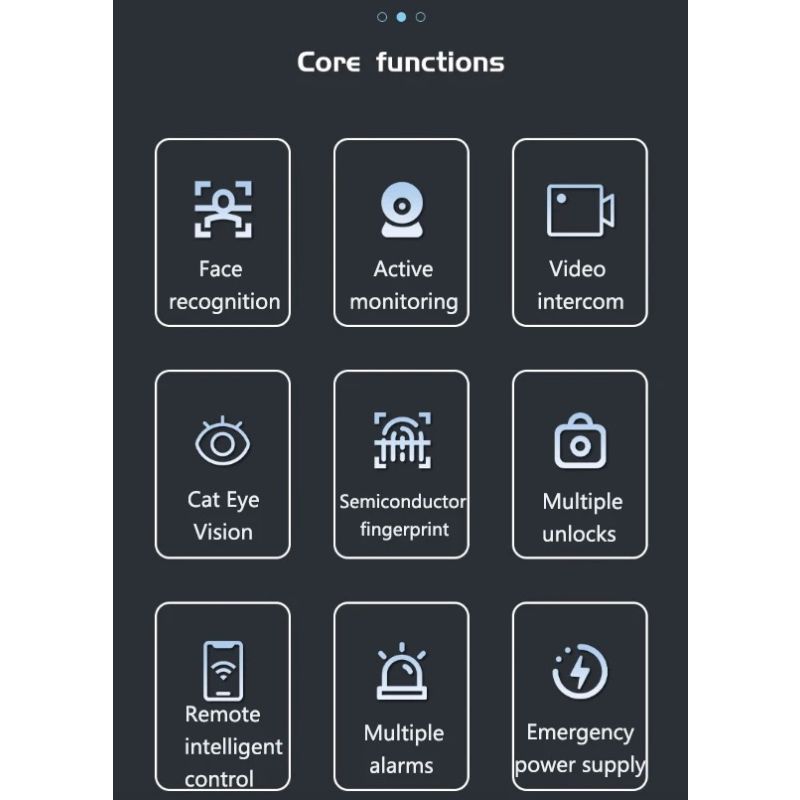 Tuya Wifi Serratura Smart 3D con Riconoscimento Facciale 3D e Telecamera Sicurezza Avanzata per Casa Intelligente molteplici opzioni di sblocco e convenienza moderna