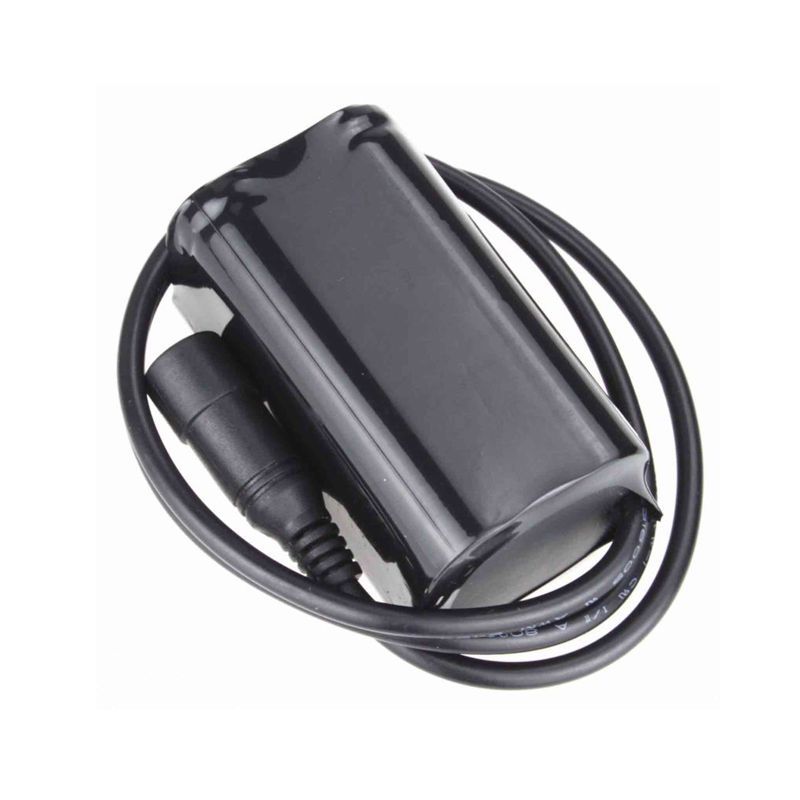 Batteria 5521 Interfaccia DC 8.4V Ricaricabile 4*18650 Alta Capacità per Luce Bici con Custodia Velcro Batteria per Sicurezza e Visibilità Notturna Attrezzatura Avventura Ciclismo