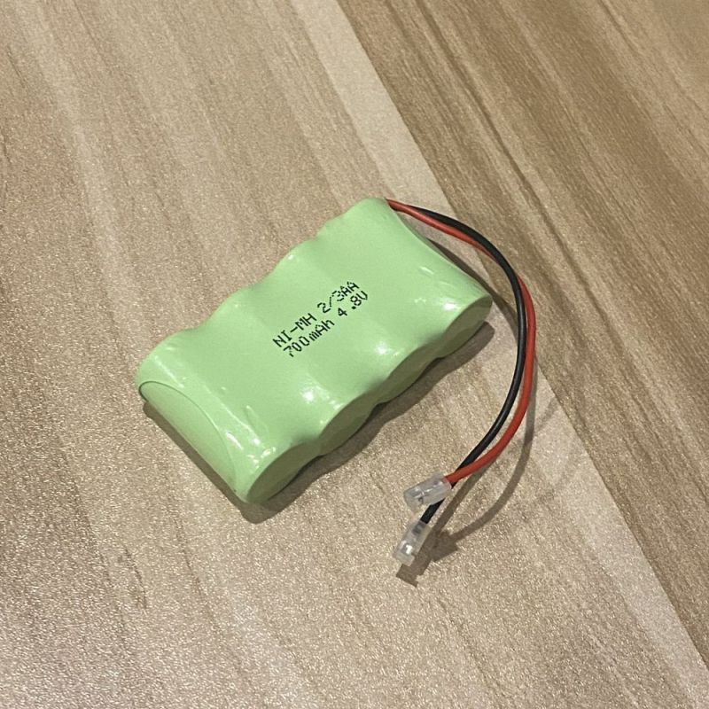 Batteria ricaricabile 4.8V 2/3 AA 700mAh Ni-MH batteria eco-compatibile alta capacità per prestazioni stabili soluzione energetica sostenibile riduzione dei rifiuti
