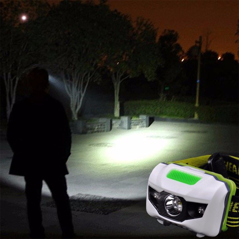 Nuovo faro LED 4 modalità HEARLAMP per avventure all'aperto progetti fai-da-te design ergonomico con cinghie gialle regolabili ideale per situazioni di emergenza e illuminazione a mani libere