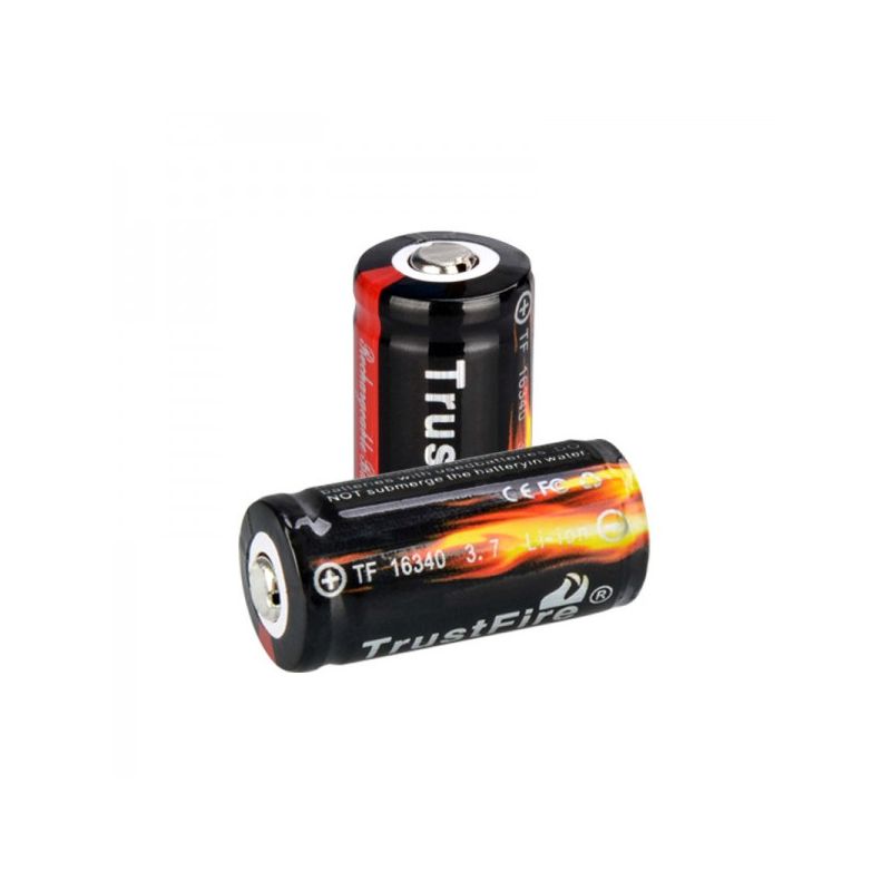 Batteria ricaricabile TrustFire 16340 CR123A 3.7V 880mAh per fotocamera potere sostenibile convenienza ricaricabile e compatibilità versatile uso sicuro con protezione sovraccarico