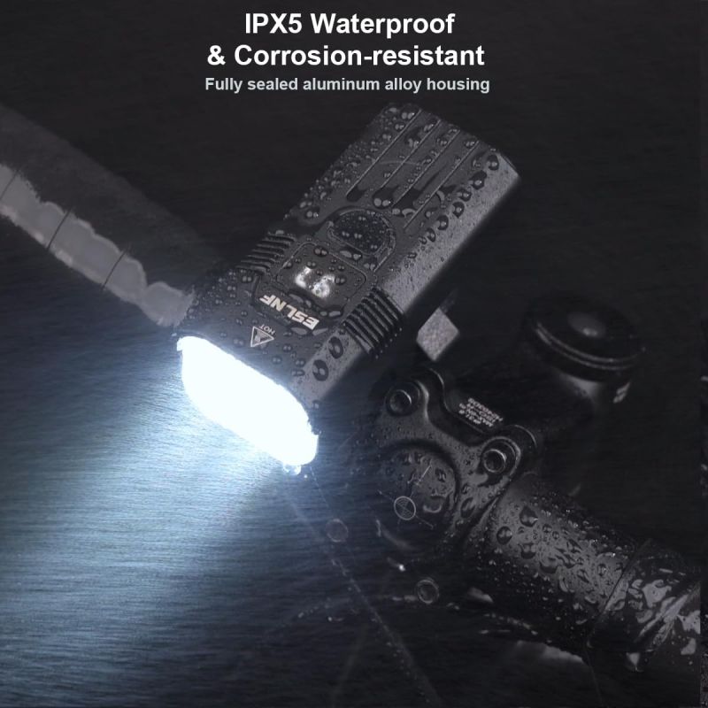 Luce Anteriore Bici LED 1200LM Ricaricabile USB-C | Faro MTB Strada per Sicurezza Ciclismo