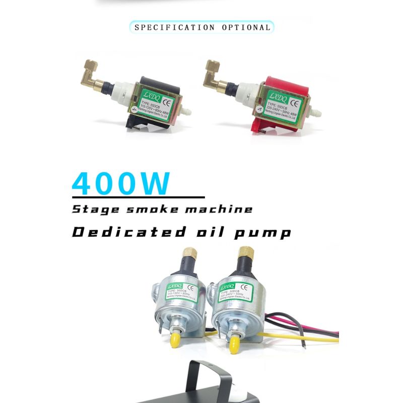 Pompa dell'Olio Pompa di Potenza 55DCB per Macchine Fumo e Nebbia con Controllo Olio Precisione Prestazioni Ultra-Silenziose Compatibile con 110V e 220V per Effetti Teatrali e Ambientali