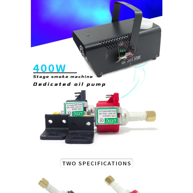 Pompa dell'Olio Pompa di Potenza 55DCB per Macchine Fumo e Nebbia con Controllo Olio Precisione Prestazioni Ultra-Silenziose Compatibile con 110V e 220V per Effetti Teatrali e Ambientali