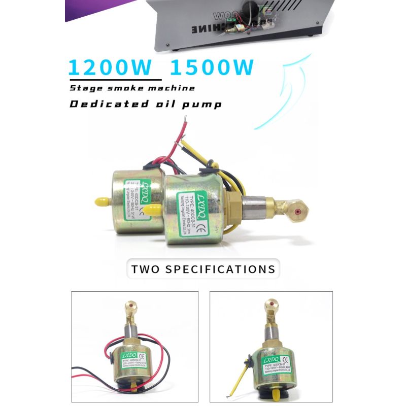 Pompa dell'Olio Pompa di Potenza 55DCB per Macchine Fumo e Nebbia con Controllo Olio Precisione Prestazioni Ultra-Silenziose Compatibile con 110V e 220V per Effetti Teatrali e Ambientali