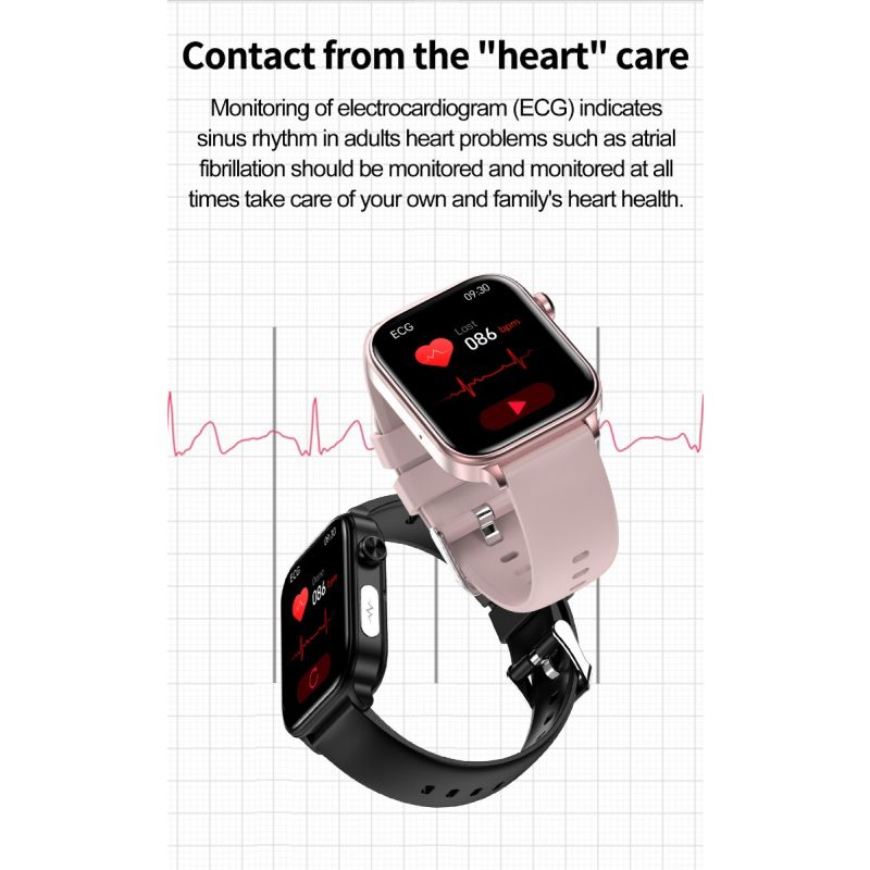 ET570 Smartwatch Glicemia ECG Frequenza Cardiaca Pressione Sanguigna - Il Tuo Benessere al Polso
