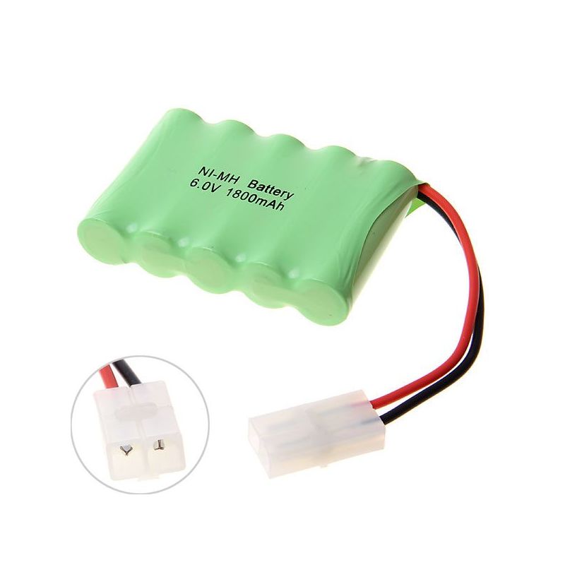 Batteria Ricaricabile Ni-MH 6V AA 1800mAh ad Alta Capacità ideale per Giocattoli Batterie Ecologiche a Lunga Durata e Prestazioni Stabili senza Effetto Memoria