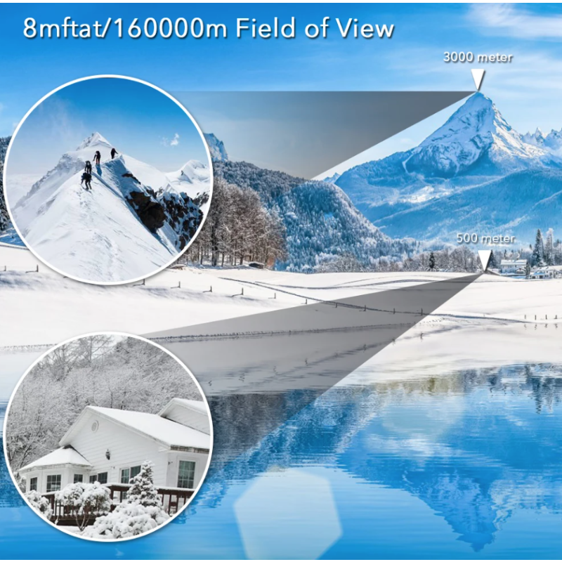 Binocolo 60x60 BAK4 potente e portatile per visione a lunga distanza tecnologia ottica avanzata e lenti completamente multistrato per birdwatching ed escursionisti