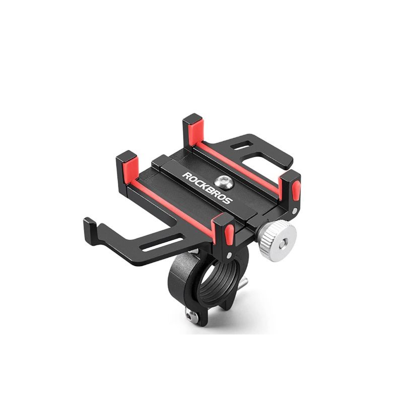Scopri il ROCKBROS Supporto Telefono Moto Bicicletta Elettrica Design Innovativo Lega di Alluminio CNC con Cinque Artigli e Nastro Antiscivolo Sicuro Stabile Versatile Accessori Bici