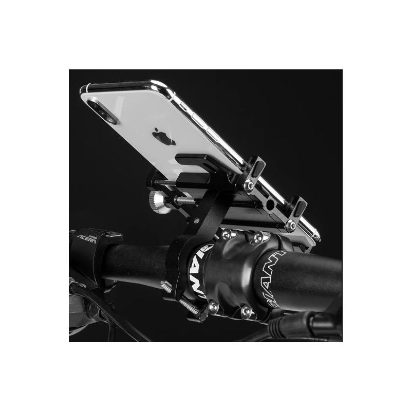 Scopri il ROCKBROS Supporto Telefono Moto Bicicletta Elettrica Design Innovativo Lega di Alluminio CNC con Cinque Artigli e Nastro Antiscivolo Sicuro Stabile Versatile Accessori Bici
