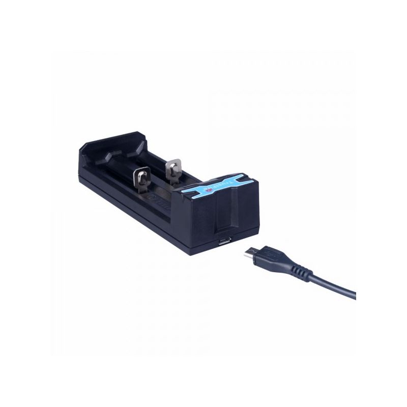 Caricabatterie TrustFire TR-016 Micro USB caricatore compatto con ricarica a tre stadi doppie slot e identificazione intelligente per batterie ricaricabili e prestazioni ottimali