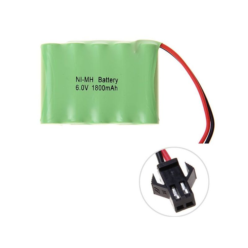 Batteria Ricaricabile Ni-MH 6V AA 1800mAh ecocompatibile ad alta capacità per giocattoli e dispositivi elettronici prestazioni durature senza effetto memoria plug SM