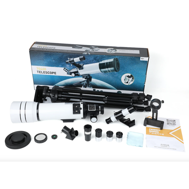 Telescopio Astronomico Professionale Bossdun 333X per Bambini Scoprire l'Universo Ingrandimento 333X Osservazione della Luna e delle Stelle Costruzione in Metallo Resistente