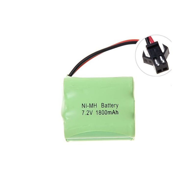 Batteria Ricaricabile Ni-MH AA 7.2V 1800mAh Alta Capacità SM Plug per Automobiline Giocattolo e Modellini Aerei Resistenza Temperatura alimentazione affidabile ecologica