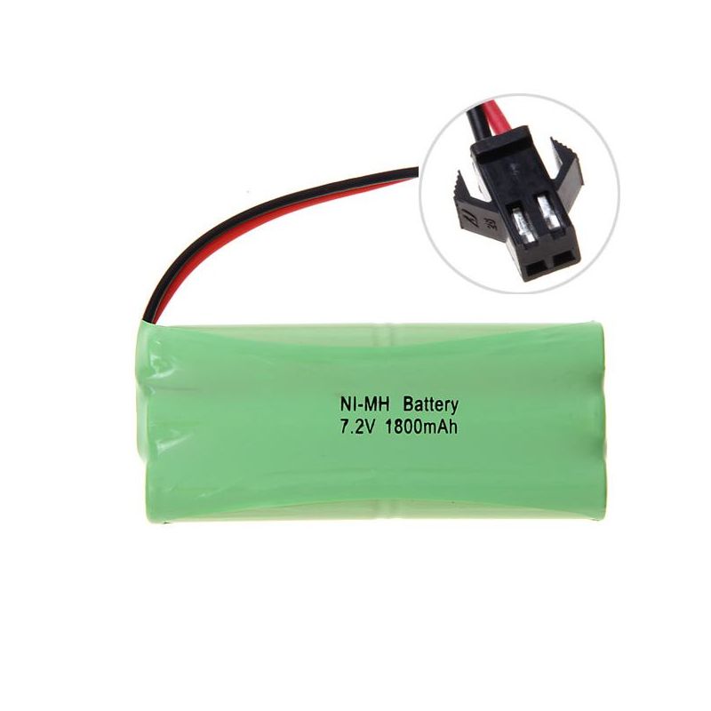 Batteria Ricaricabile Ni-MH SM Plug AA 7.2V 1800mAh ad Alta Capacità per Giocattoli e Modellini di Aerei Ecologica e Performante Lunga Durata per Hobby e Gadget Portatili