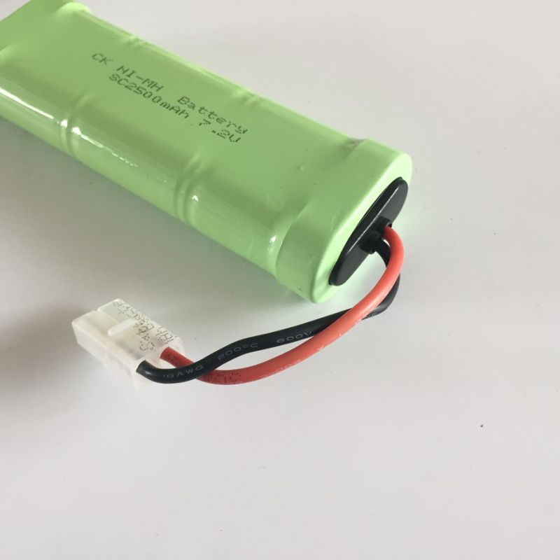 Batteria ricaricabile Ni-MH 7.2V SC 2500mAh ideale per veicoli telecomandati fonte di energia sostenibile ad alta capacità senza effetto memoria per elettronica domestica