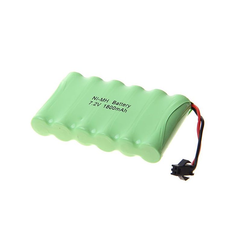 Batteria Ricaricabile Ni-MH 7.2V AA 1800mAh Soluzione Ecocompatibile Alta Capacità Lunga Durata per Auto Telecomandate Droni Elettronica Quotidiana Plug SM