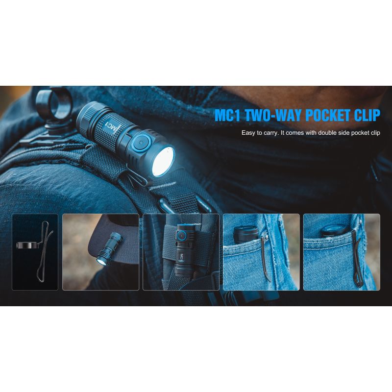 TrustFire MC1 Baton XP-L HI torcia LED 1000 lumen ultraleggera mini EDC con ricarica magnetica ideale per uso quotidiano e outdoor shopping ads portatile e compatta