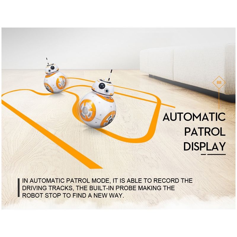 Scopri il giocattolo Star Wars BB-8 telecomandato robot interattivo con tecnologia 2.4G rotazione 360° sospensione magnetica regalo per bambini e collezionisti divertimento assicurato
