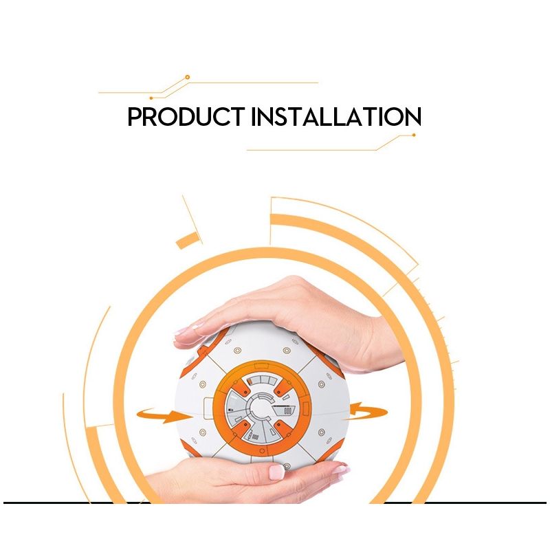 Scopri il giocattolo Star Wars BB-8 telecomandato robot interattivo con tecnologia 2.4G rotazione 360° sospensione magnetica regalo per bambini e collezionisti divertimento assicurato