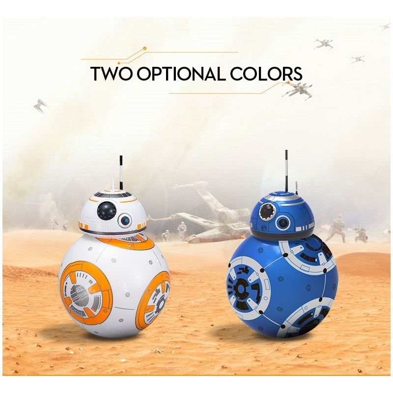 Scopri il giocattolo Star Wars BB-8 telecomandato robot interattivo con tecnologia 2.4G rotazione 360° sospensione magnetica regalo per bambini e collezionisti divertimento assicurato