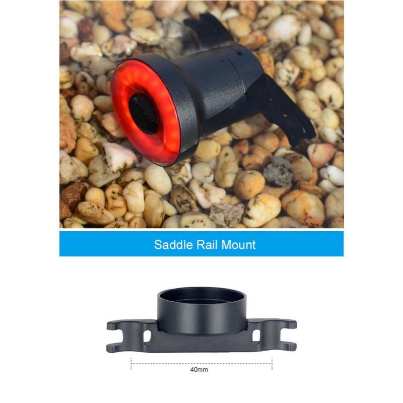 Xlite100 Luce Posteriore Intelligente per Bicicletta COB LED Super Luminoso Lente Rossa Antiabbagliamento Modalità Auto Manuale Accessori Sicurezza per Ciclismo Notturno e Pendolarismo