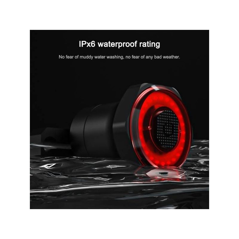 MEROCA MX2 Smart Sensor Fanale Posteriore per Mountain Bike e Bici da Strada con USB LED COB Rilevamento Freni Design Durevole per Sicurezza e Visibilità Ciclismo Urbano e Notturno