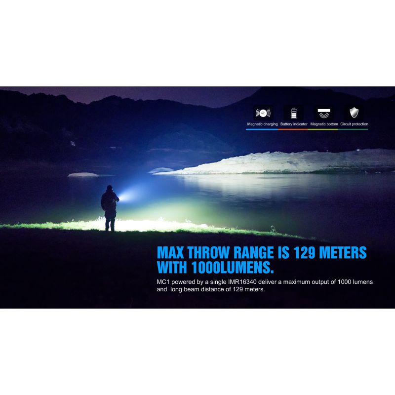 TrustFire MC1 Baton XP-L HI torcia LED 1000 lumen ultraleggera mini EDC con ricarica magnetica ideale per uso quotidiano e outdoor shopping ads portatile e compatta