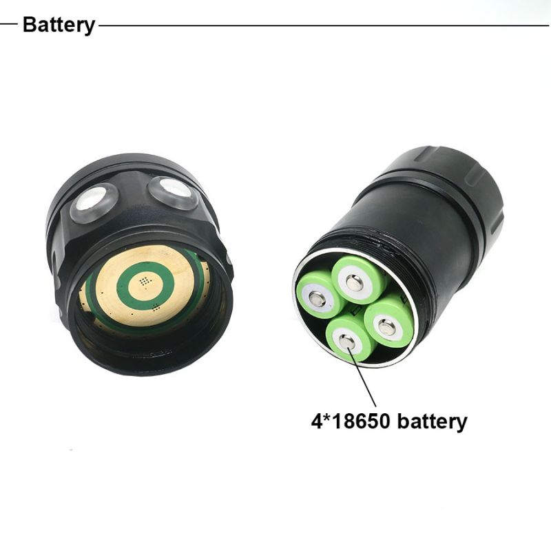 Scopri la UV 395-400NM Torcia da sub ideale per esplorazione subacquea 18000 lumen alta luminosità in lega di alluminio per immersioni notturne e vita marina modalità speciali