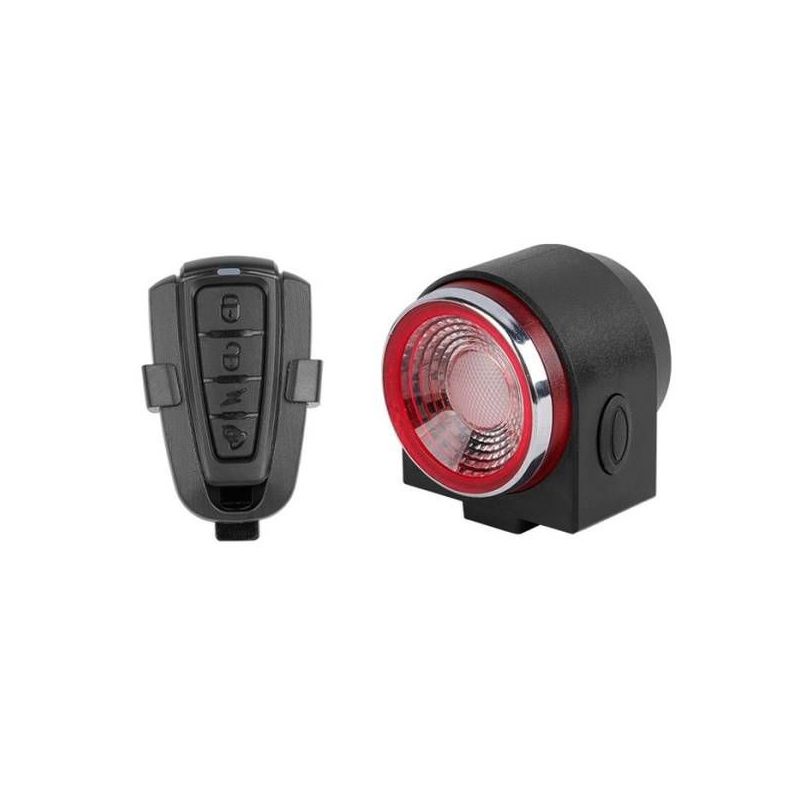 ANTUSI A8 fanale posteriore per bici da strada MTB allarme antifurto freno automatico telecomando alta visibilità accessori per bici sicurezza e comodità per ciclisti appassionati