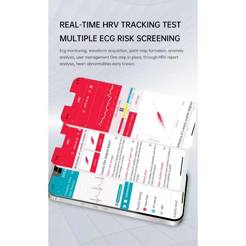 ET540 Smartwatch Fitness Tracker: Glicemia, ECG, Temperatura, Pressione, Ossigeno, Chiamata Bluetooth, Frequenza Cardiaca