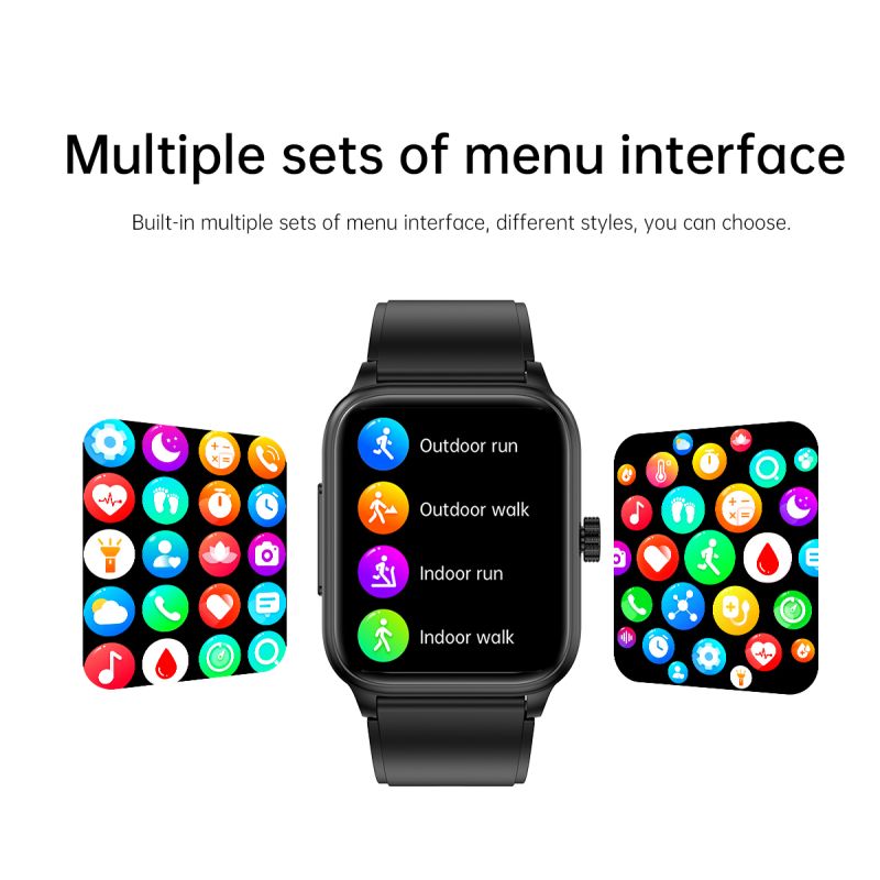 ET540 Smartwatch Fitness Tracker: Glicemia, ECG, Temperatura, Pressione, Ossigeno, Chiamata Bluetooth, Frequenza Cardiaca