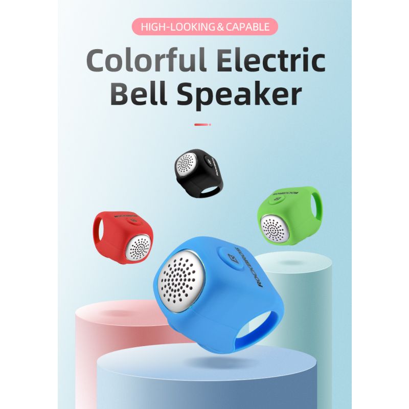 Campanello Elettrico Bicicletta ROCKBROS 110 dB Antipioggia con Modalità Suono Uniche Colori Vibranti Design Durevole ideale per MTB e Ciclismo Urbano Accessorio Essenziale Sicurezza