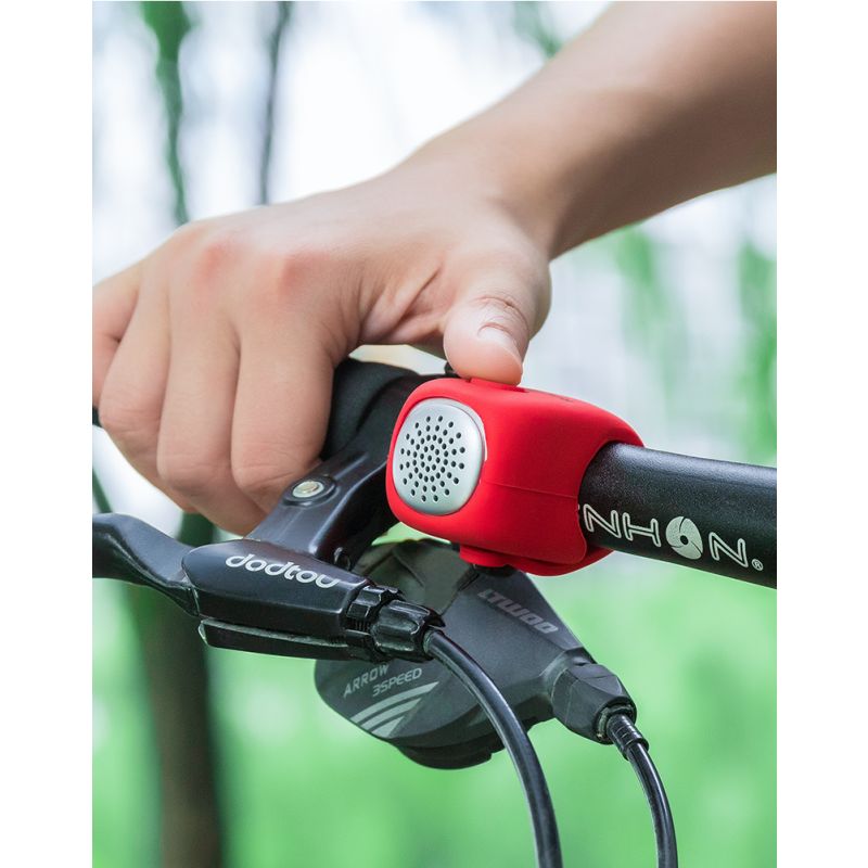 Campanello Elettrico Bicicletta ROCKBROS 110 dB Antipioggia con Modalità Suono Uniche Colori Vibranti Design Durevole ideale per MTB e Ciclismo Urbano Accessorio Essenziale Sicurezza