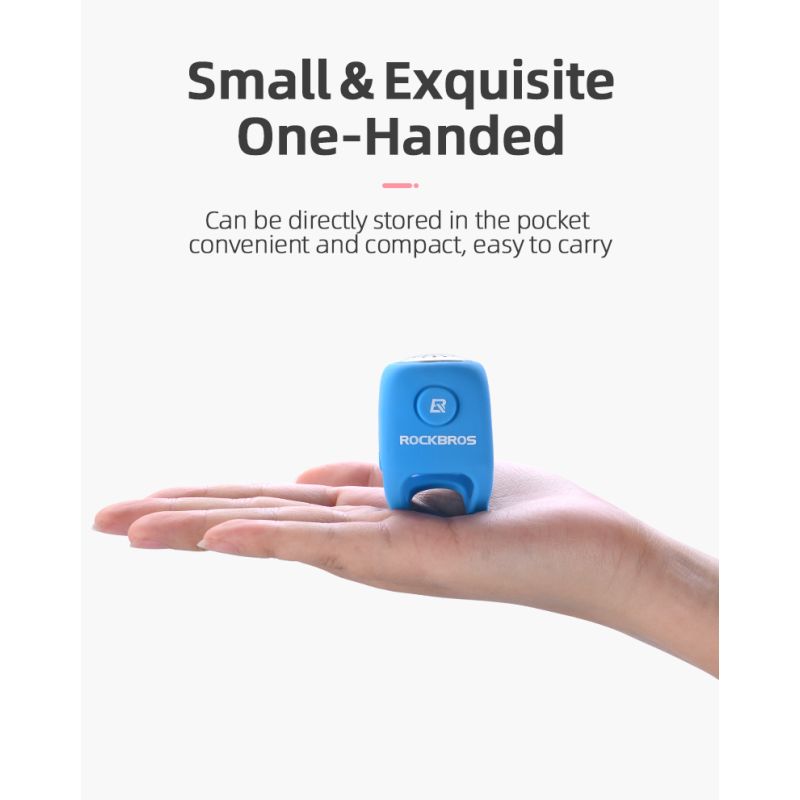 Campanello Elettrico Bicicletta ROCKBROS 110 dB Antipioggia con Modalità Suono Uniche Colori Vibranti Design Durevole ideale per MTB e Ciclismo Urbano Accessorio Essenziale Sicurezza