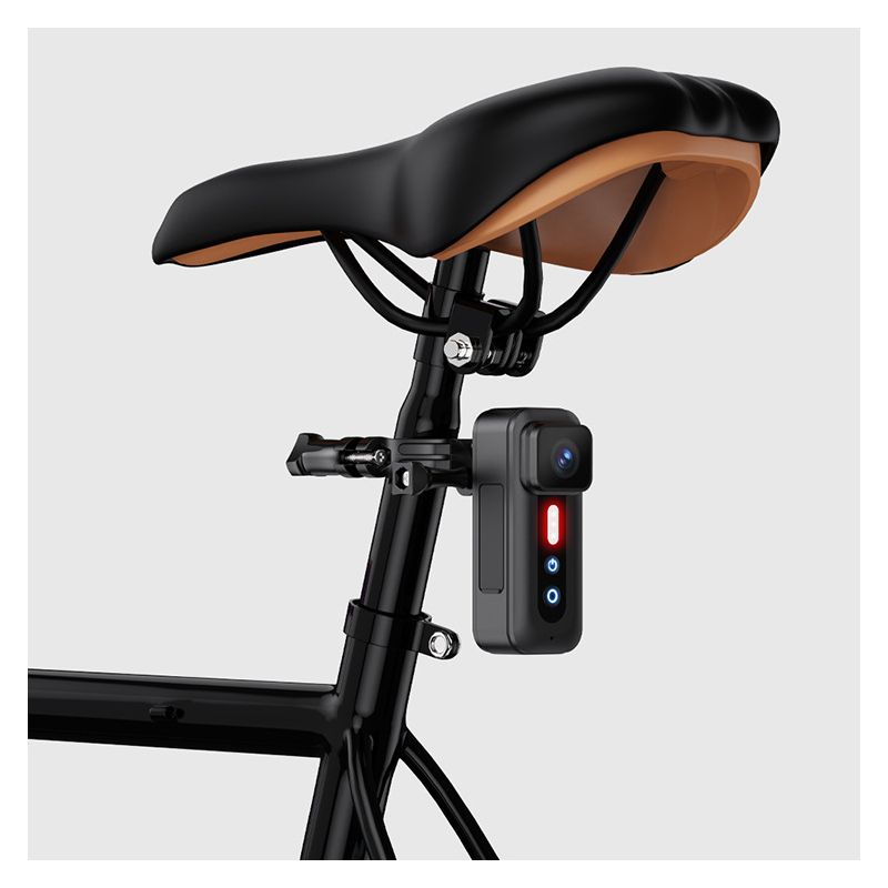 Videocamera Portatile Multifunzione Registratore per Bicicletta 1080P per Vlog Ciclismo con Fanale Posteriore Gadget Outdoor Innovativo per Avventure in Bicicletta e Sicurezza Stradale