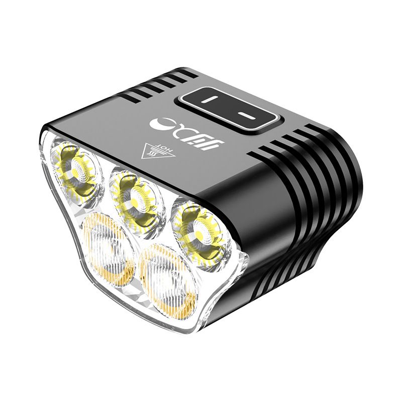 Luci per Mountain Bike Mangeleyes M5 5000 Lumen Faro MTB USB Ricaricabile Batteria 20000mAh per Sicurezza Ciclistica Notturna Avventure all'Aperto Accessori per Bicicletta